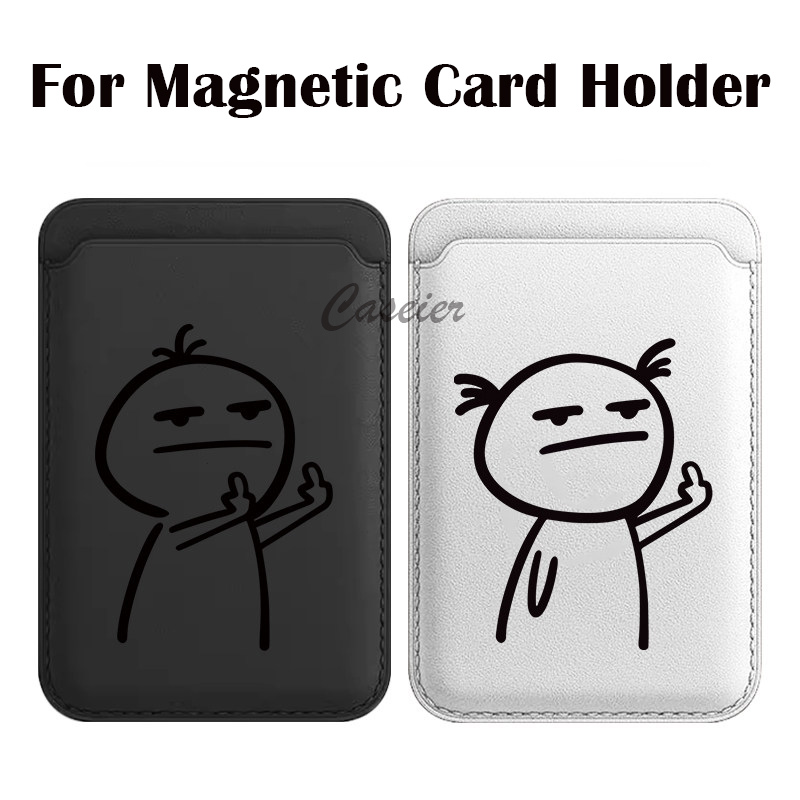 Phone Cases Quirky - Funny Cartoon Line Figure Card Holder