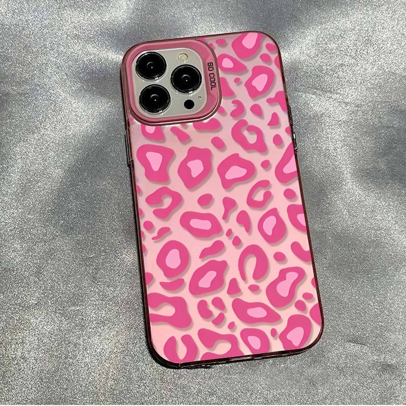 Phone Cases Galaxy S26 - Pink Leopard Print Phone Case for