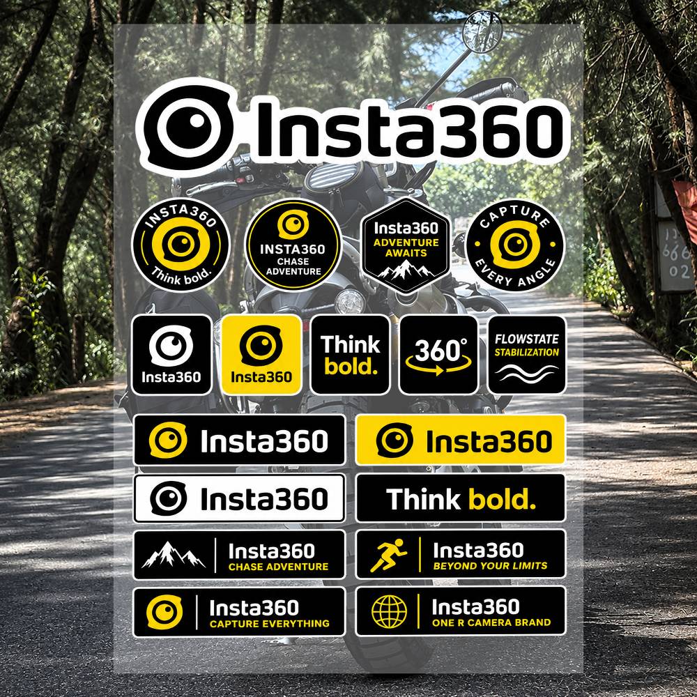 Phone Cases Brands - A-I-Insta-A 3-360 Streetwear Brand Stickers Set