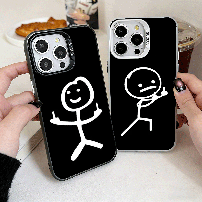 Phone Cases Quirky - Funny Stickman Matchman Shockproof Phone Case