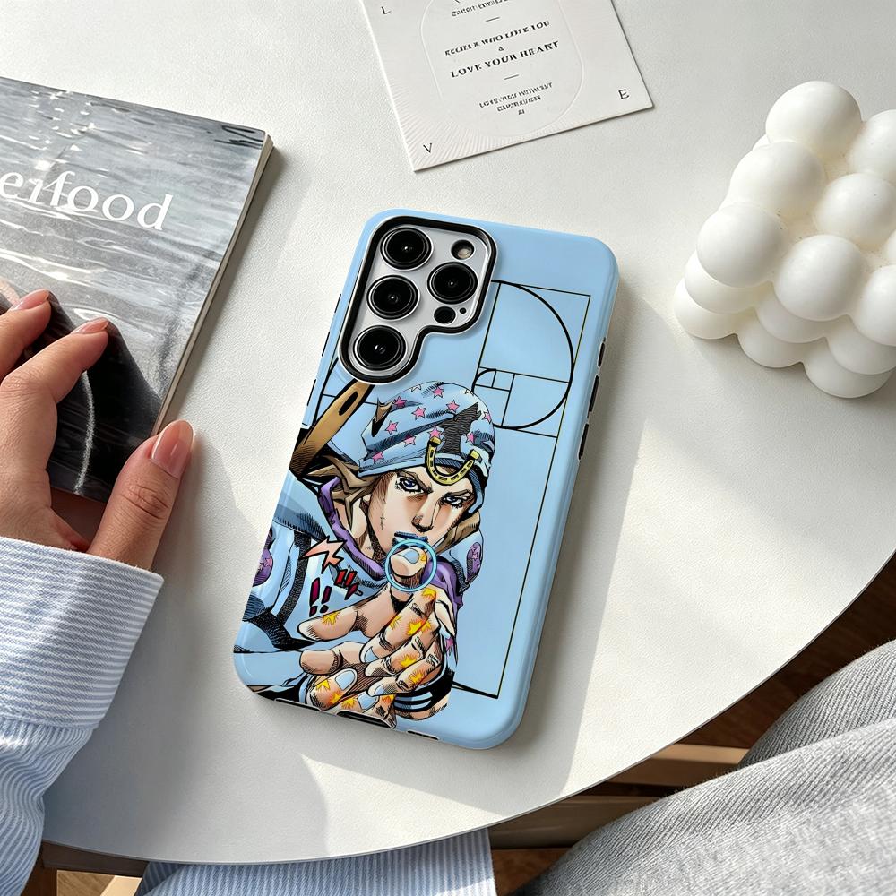 Phone Cases For Samsung - Hot cool Anime J-JOJO Steel Ball