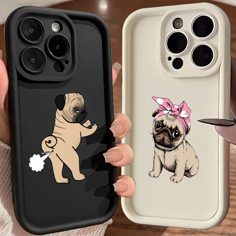 Phone Cases Quirky - Funny Pug Dog French Bulldog Phone