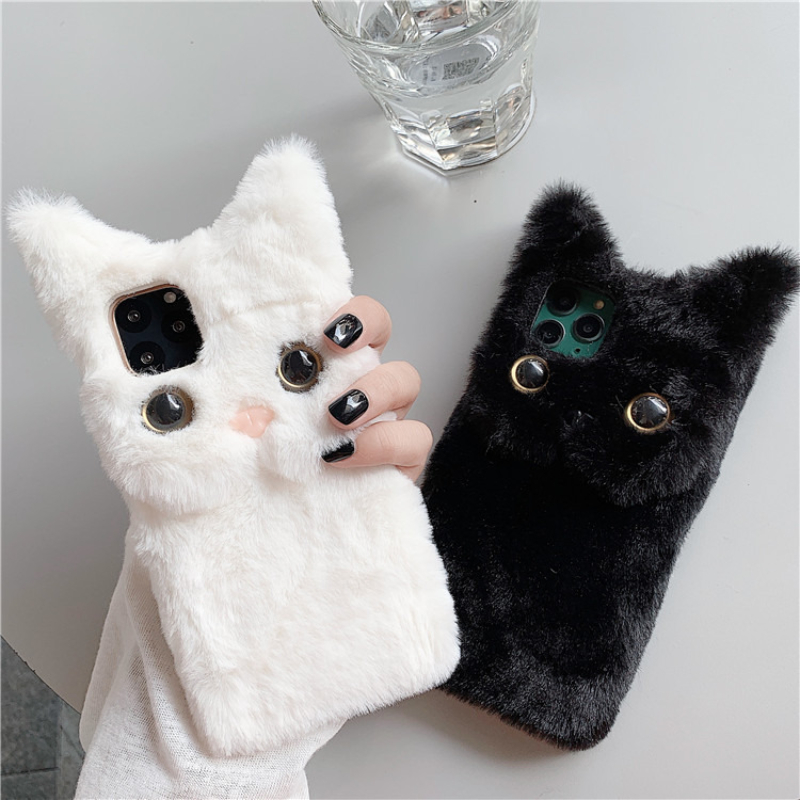 3D Cute Cartoon Cat Furry Plus - Phone Cases Iphone 17 Pro Max 评论和价格