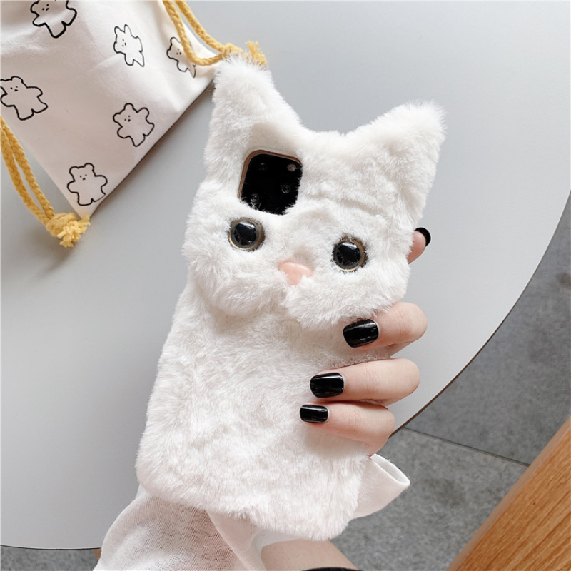 3D Cute Cartoon Cat Furry Plus - Phone Cases Iphone 17 Pro Max 评论和价格
