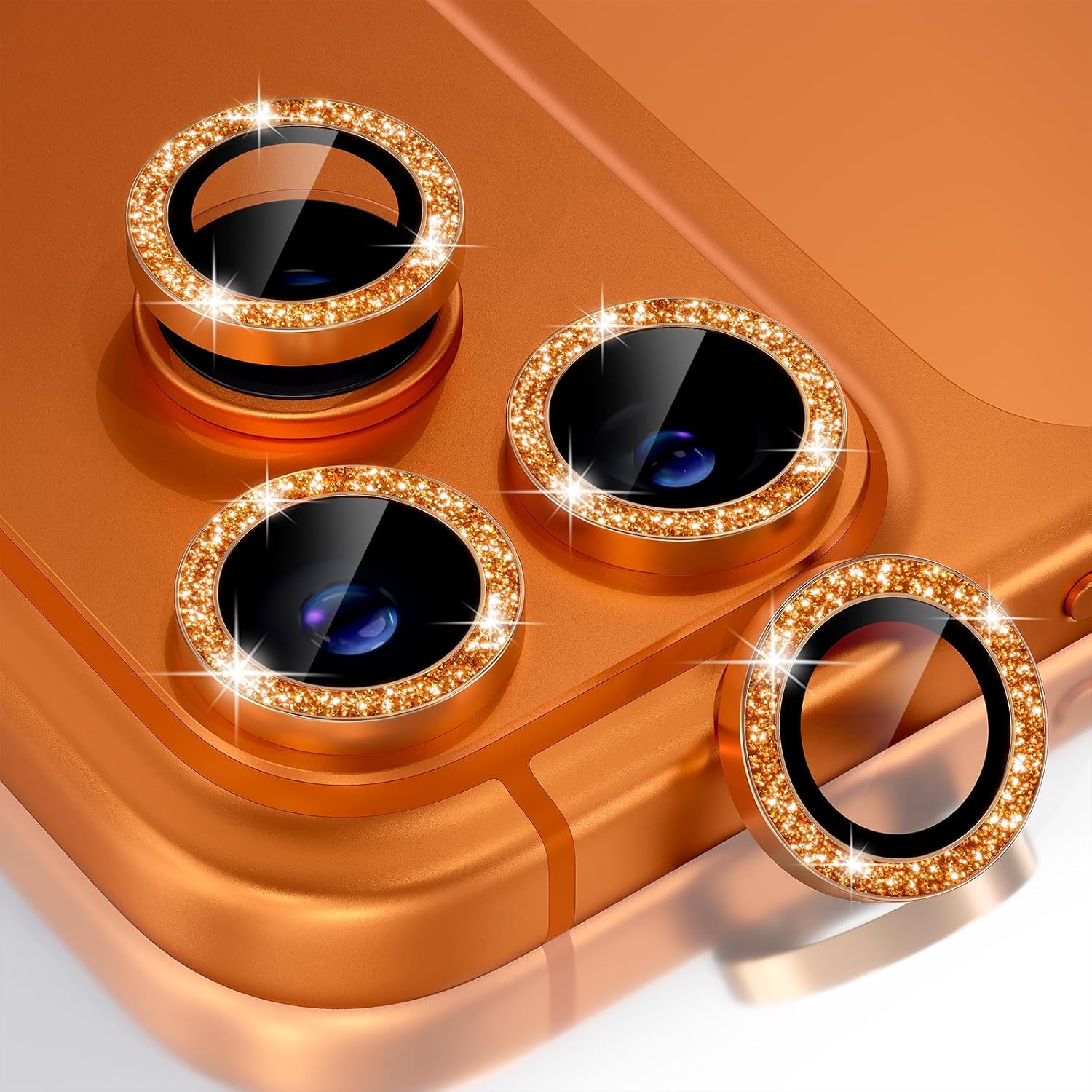 Glitter Orange Camera Lens Pro - Phone Cases Orange 评论和价格