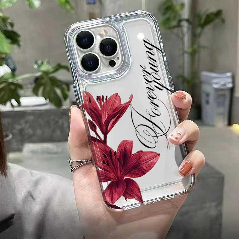 Burgundy Lily English Letter P - Phone Cases Like Loopy 评论和价格