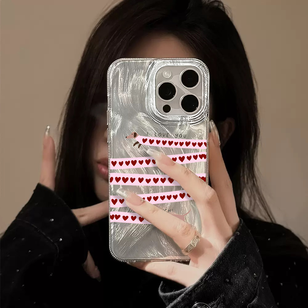 Cute Dachshund Silk Texture Ph - Phone Cases Galaxy S26 评论和价格