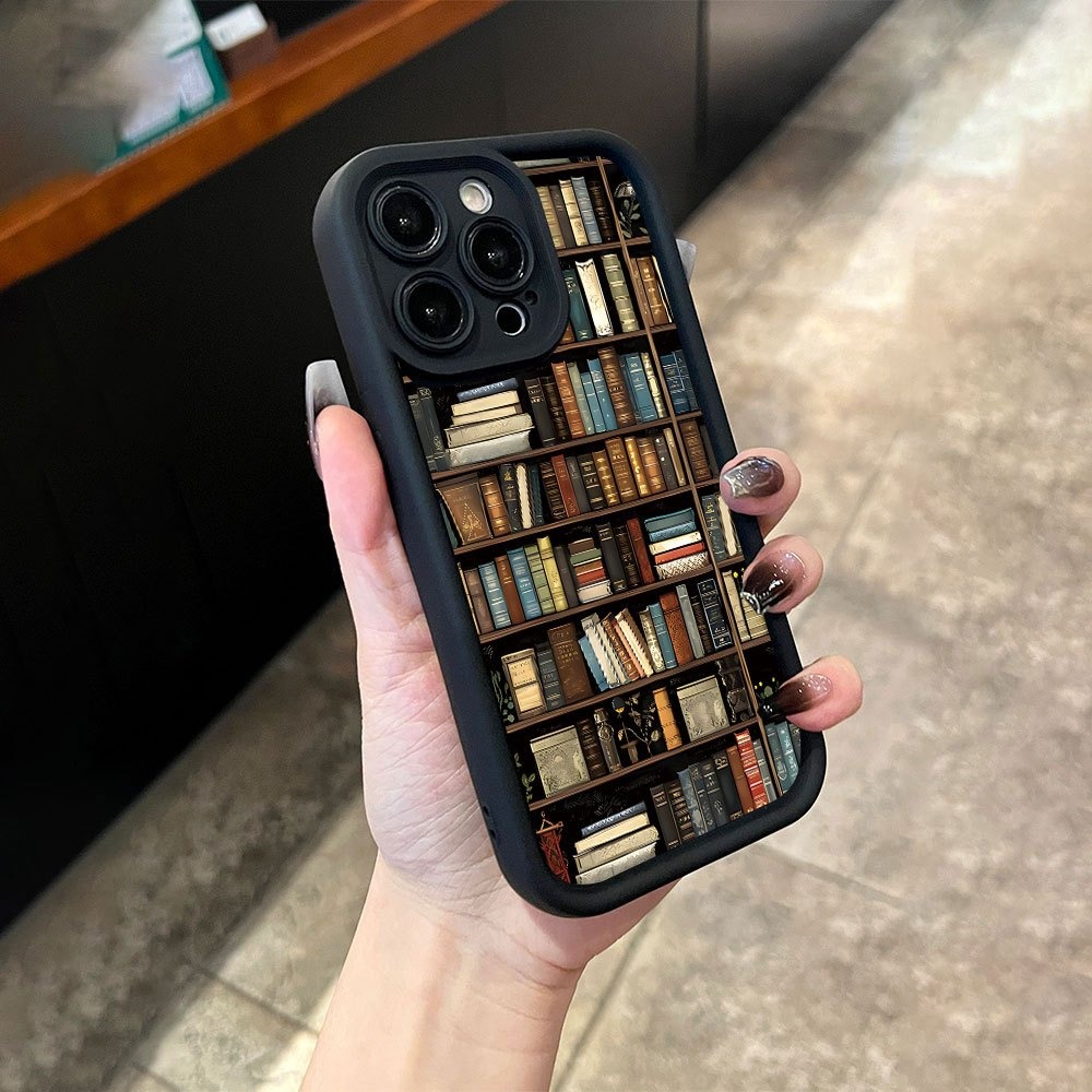 Book Shelf Creative Pattern Ph - Phone Cases Like Loopy 评论和价格