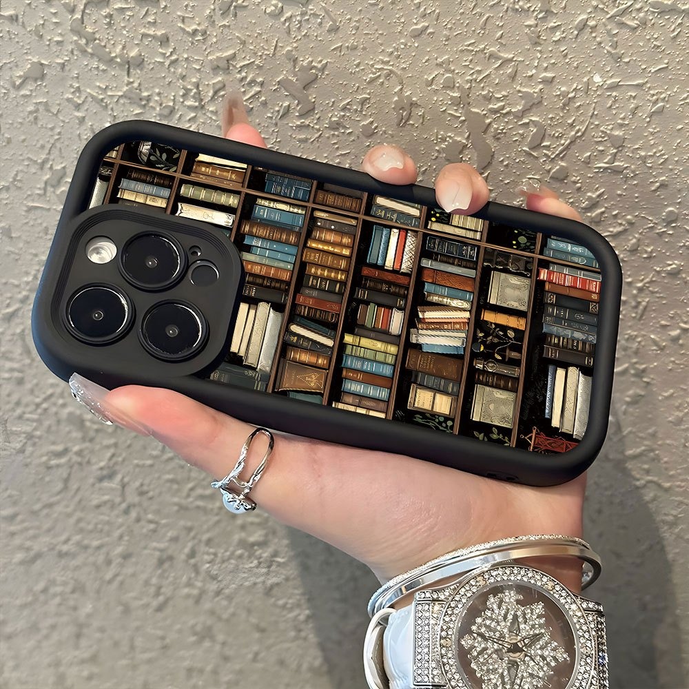 Book Shelf Creative Pattern Ph - Phone Cases Like Loopy 评论和价格