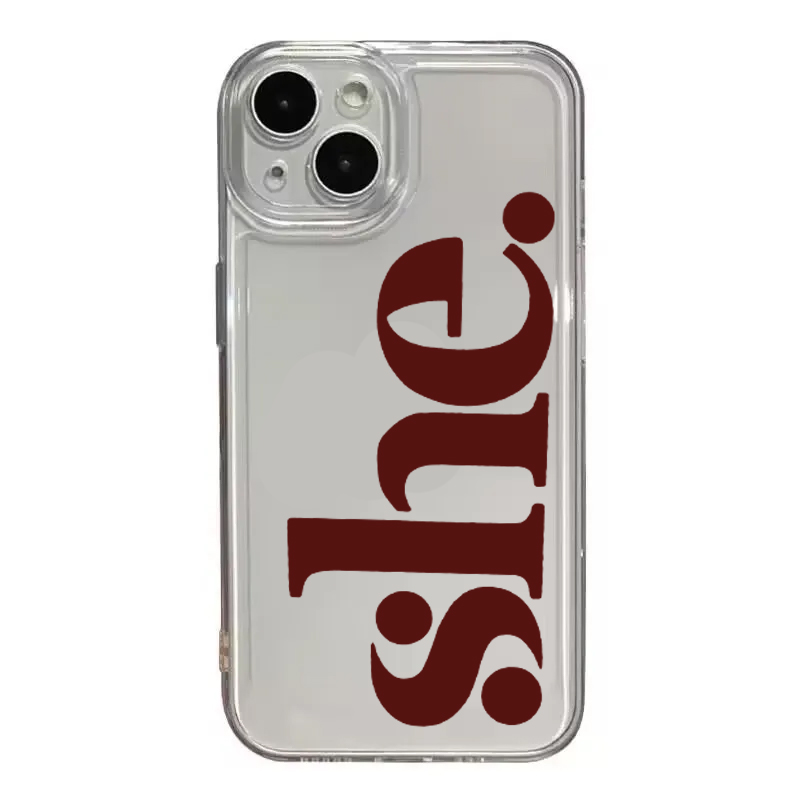 Personalized Letter He She Cou - Phone Cases Shein 评论和价格