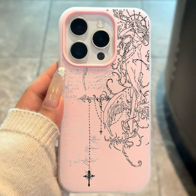 Gothic Style Angel Cross Line  - Phone Cases Galaxy S26 评论和价格