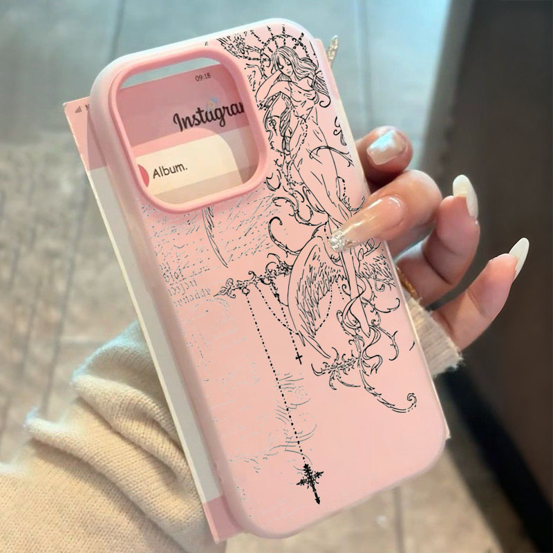 Gothic Style Angel Cross Line  - Phone Cases Galaxy S26 评论和价格