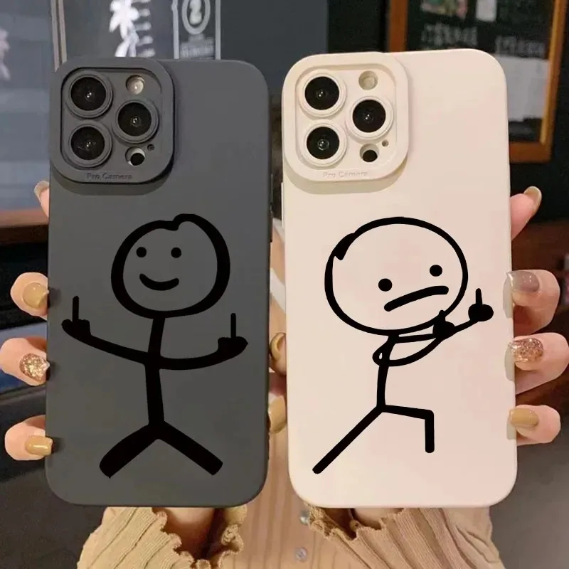 Cute Cartoon Matchman Matte Si - Phone Cases Like Loopy 评论和价格