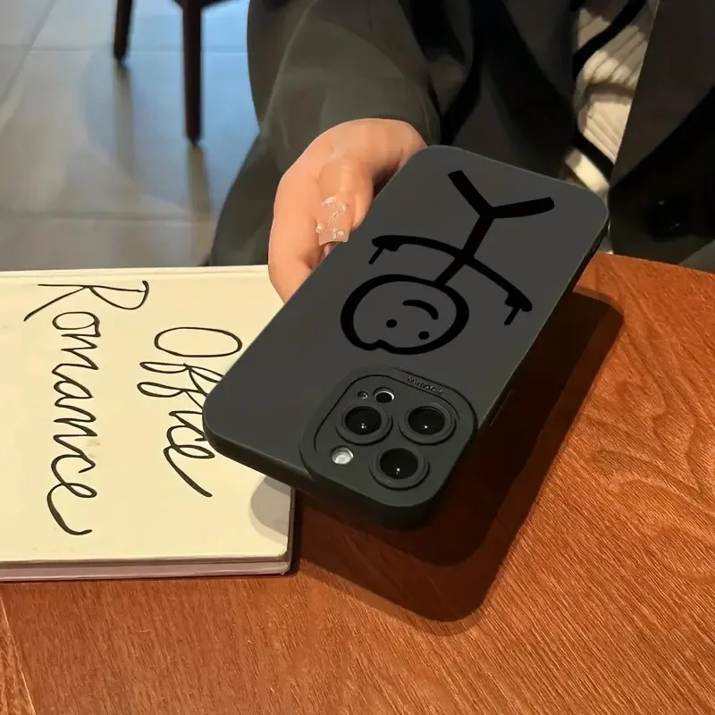 Cute Cartoon Matchman Matte Si - Phone Cases Like Loopy 评论和价格