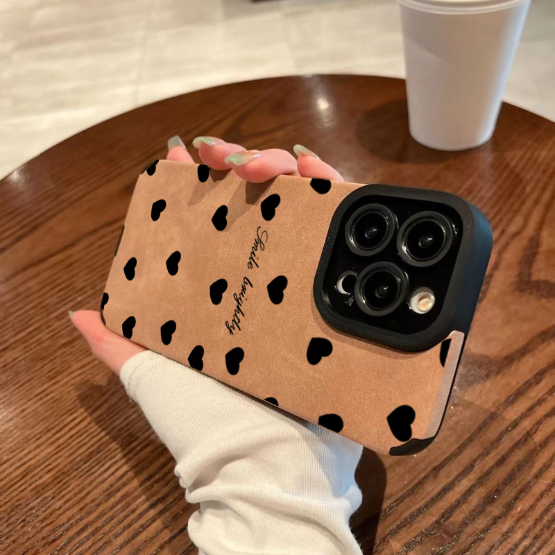 New Luxury Black Love Heart Ph - Phone Cases Like Loopy 评论和价格