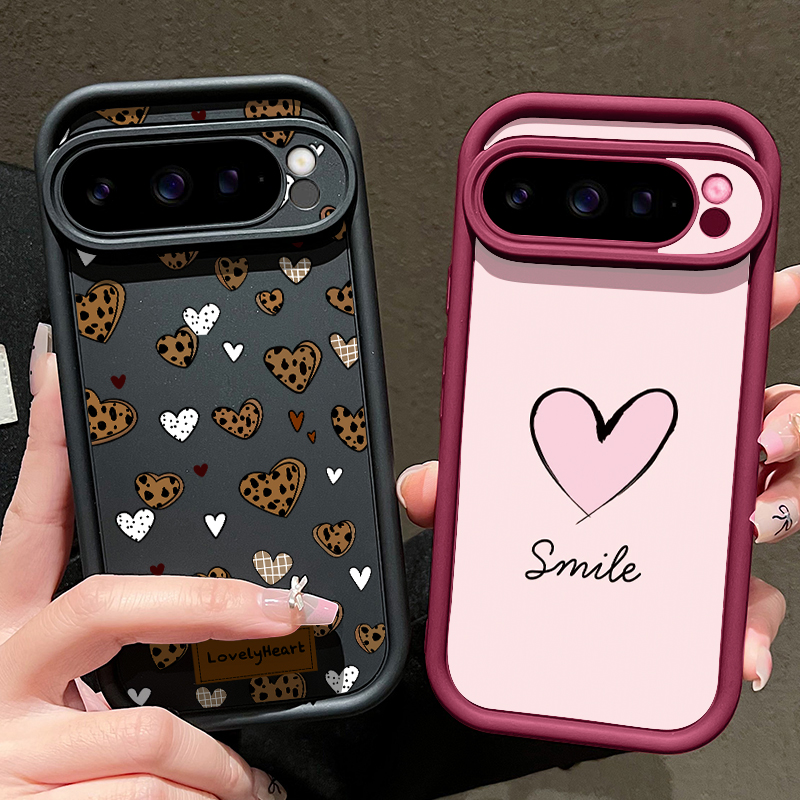 Love Heart Patterned TPU Phone - Phone Cases Pixel 10 评论和价格