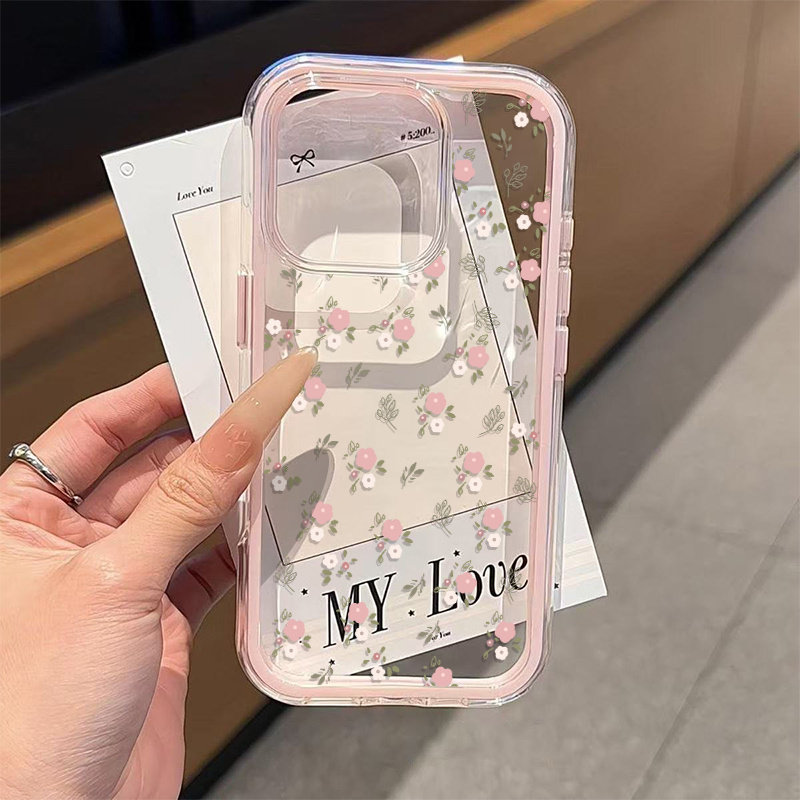 Green Leaves Pink Flower 2in1  - Phone Cases Like Loopy 评论和价格
