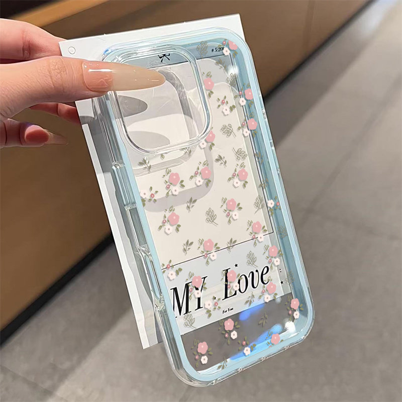 Green Leaves Pink Flower 2in1  - Phone Cases Like Loopy 评论和价格