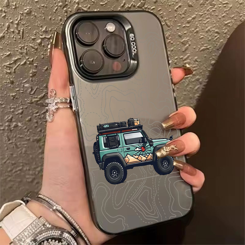 Simple Car Pattern Phone Case  - Phone Cases Like Loopy 评论和价格
