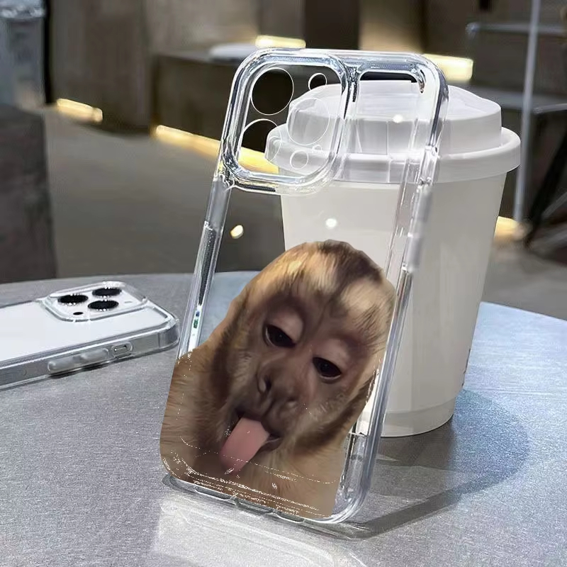 Tongue Sticking Monkey Silicon - Phone Cases Iphone 14 评论和价格