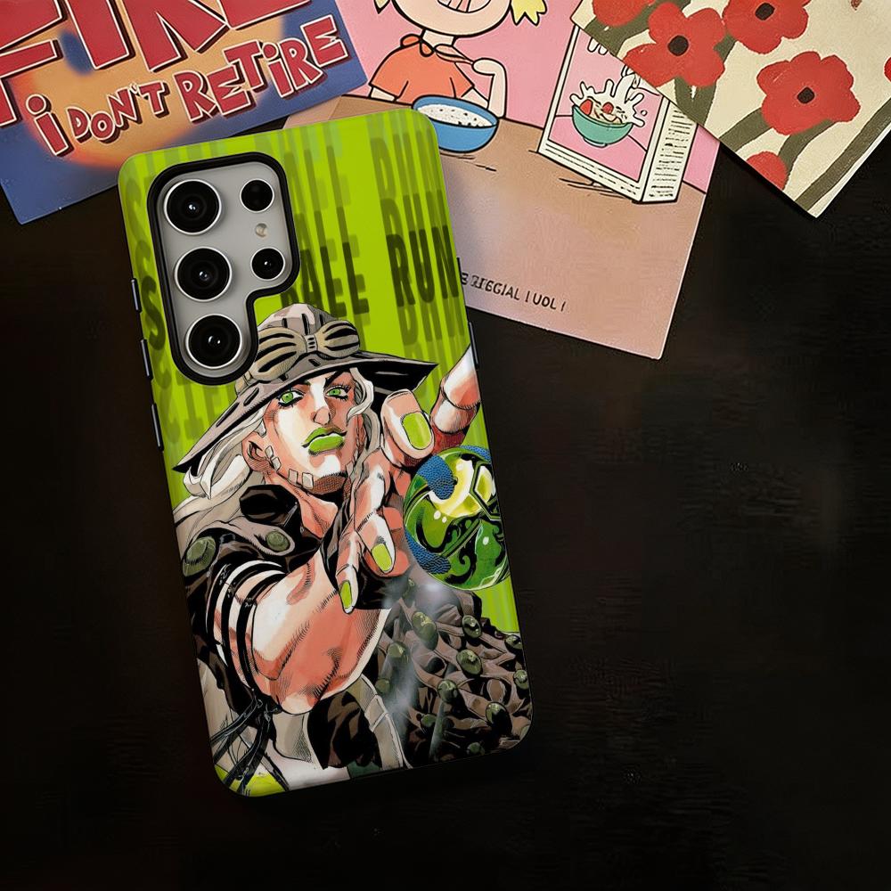 Hot cool Anime J-JOJO Steel Ba - Phone Cases For Samsung 评论和价格