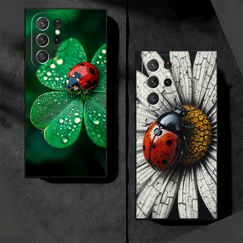Seven-Spotted Red ladybug Soft - Phone Cases Shein 评论和价格