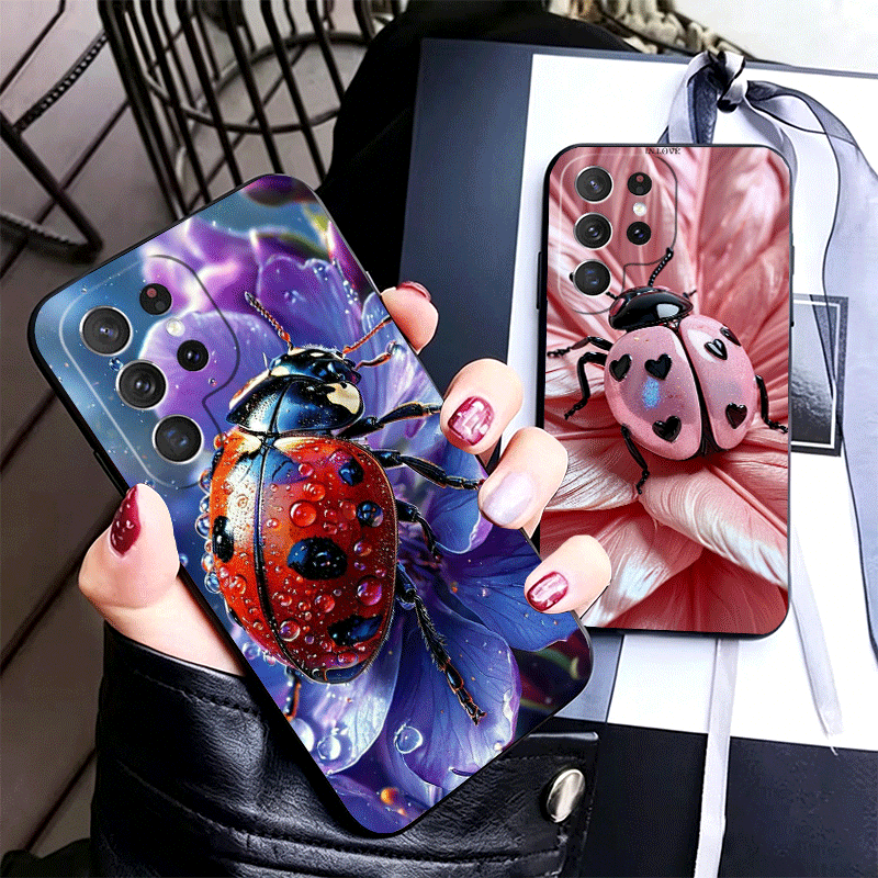 Seven-Spotted Red ladybug Soft - Phone Cases Shein 评论和价格