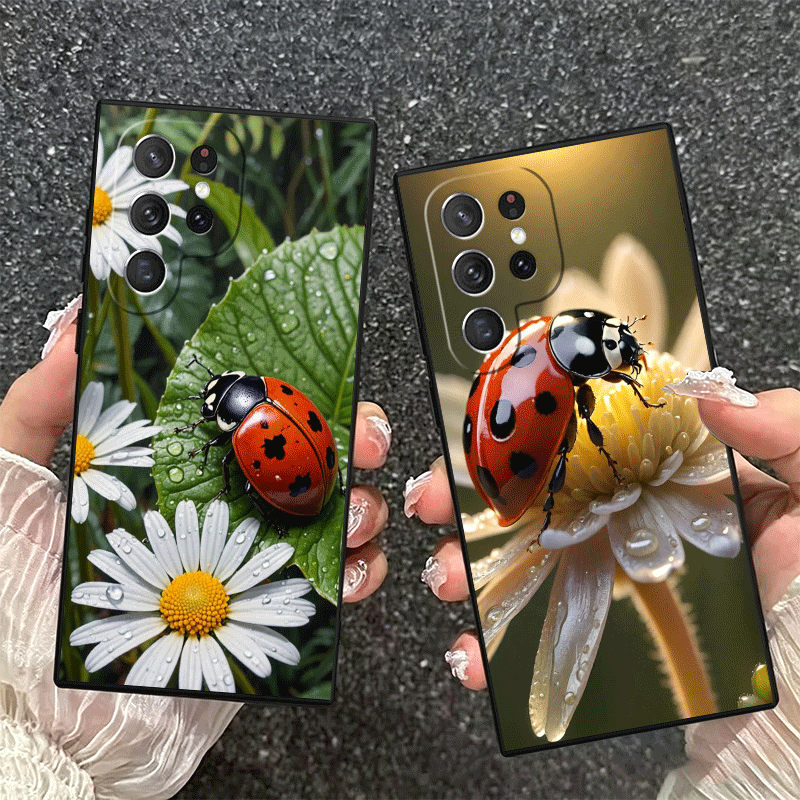Seven-Spotted Red ladybug Soft - Phone Cases Shein 评论和价格