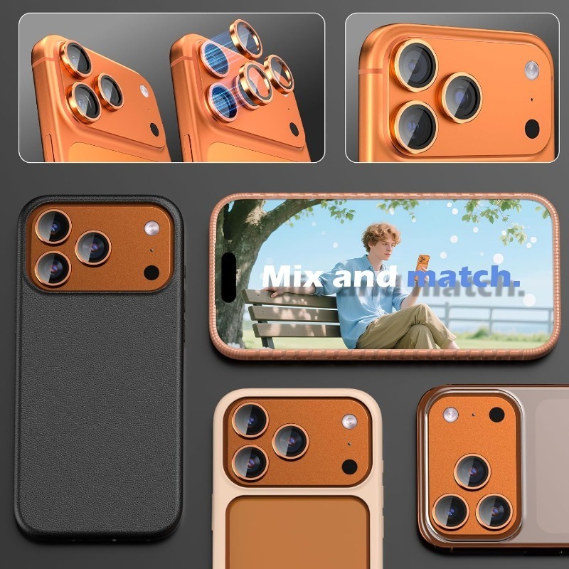 Orange Metal Glass Camera Lens - Phone Cases Orange 评论和价格