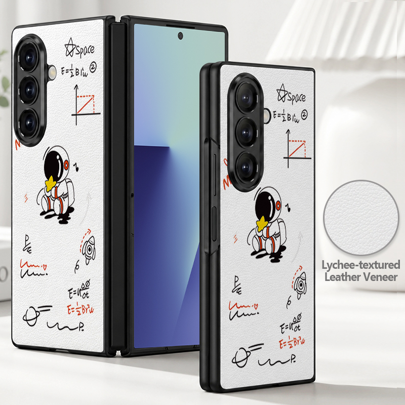 Cartoon Astronaut Printed PU L - Phone Cases Z Fold 4 评论和价格