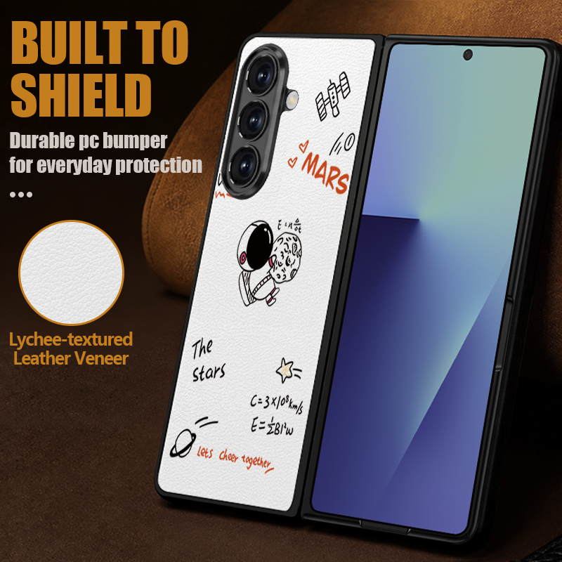 Cartoon Astronaut Printed PU L - Phone Cases Z Fold 4 评论和价格