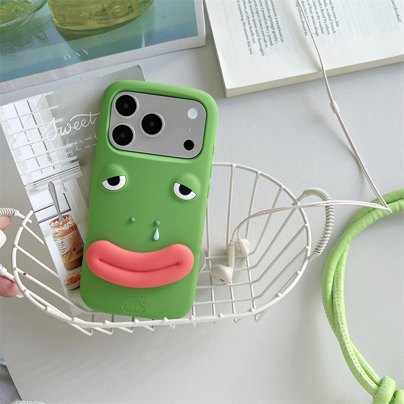 Korean 3D Funny Cartoon Frog S - Phone Cases Quirky 评论和价格