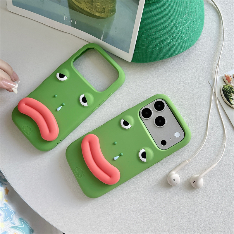Korean 3D Funny Cartoon Frog S - Phone Cases Quirky 评论和价格