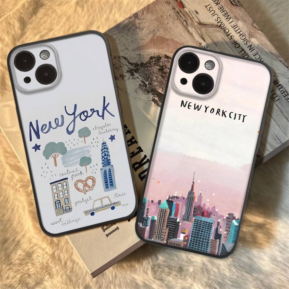 Cartoon New York City Phone Ca - Phone Cases York 评论和价格
