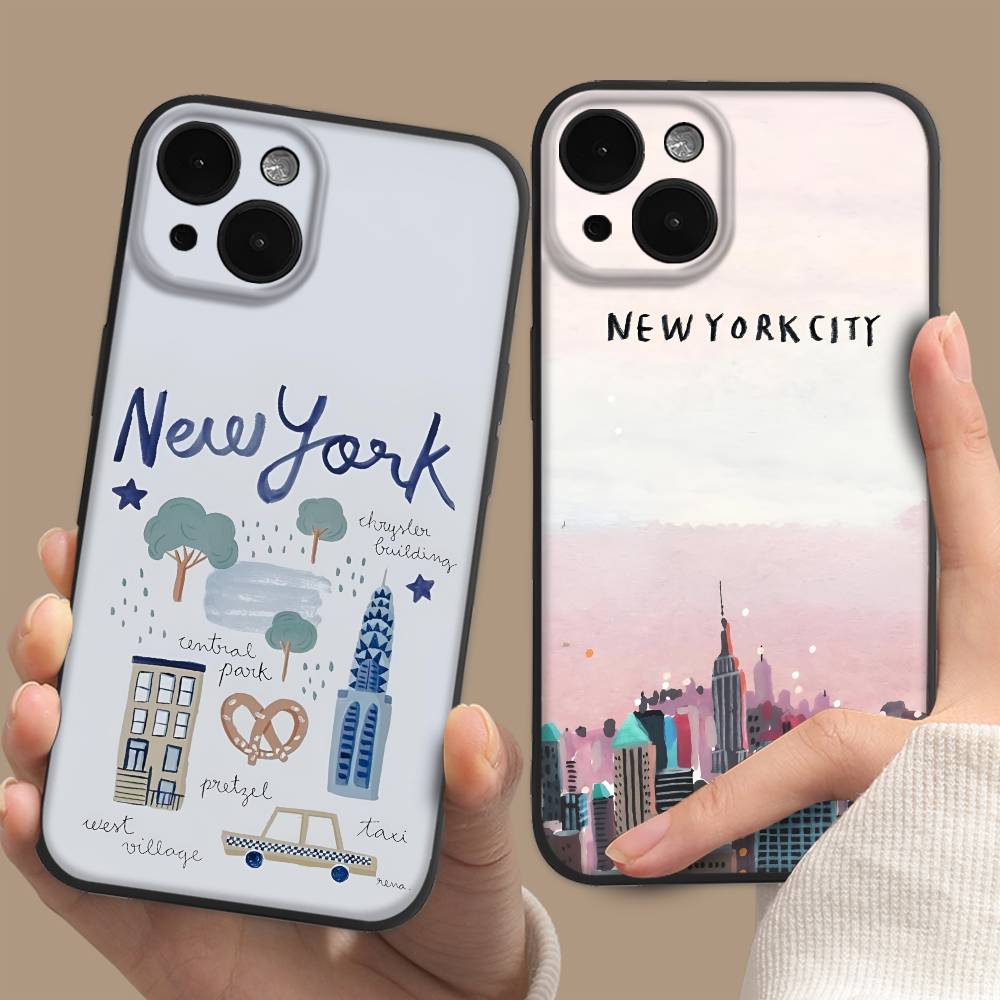 Cartoon New York City Phone Ca - Phone Cases York 评论和价格