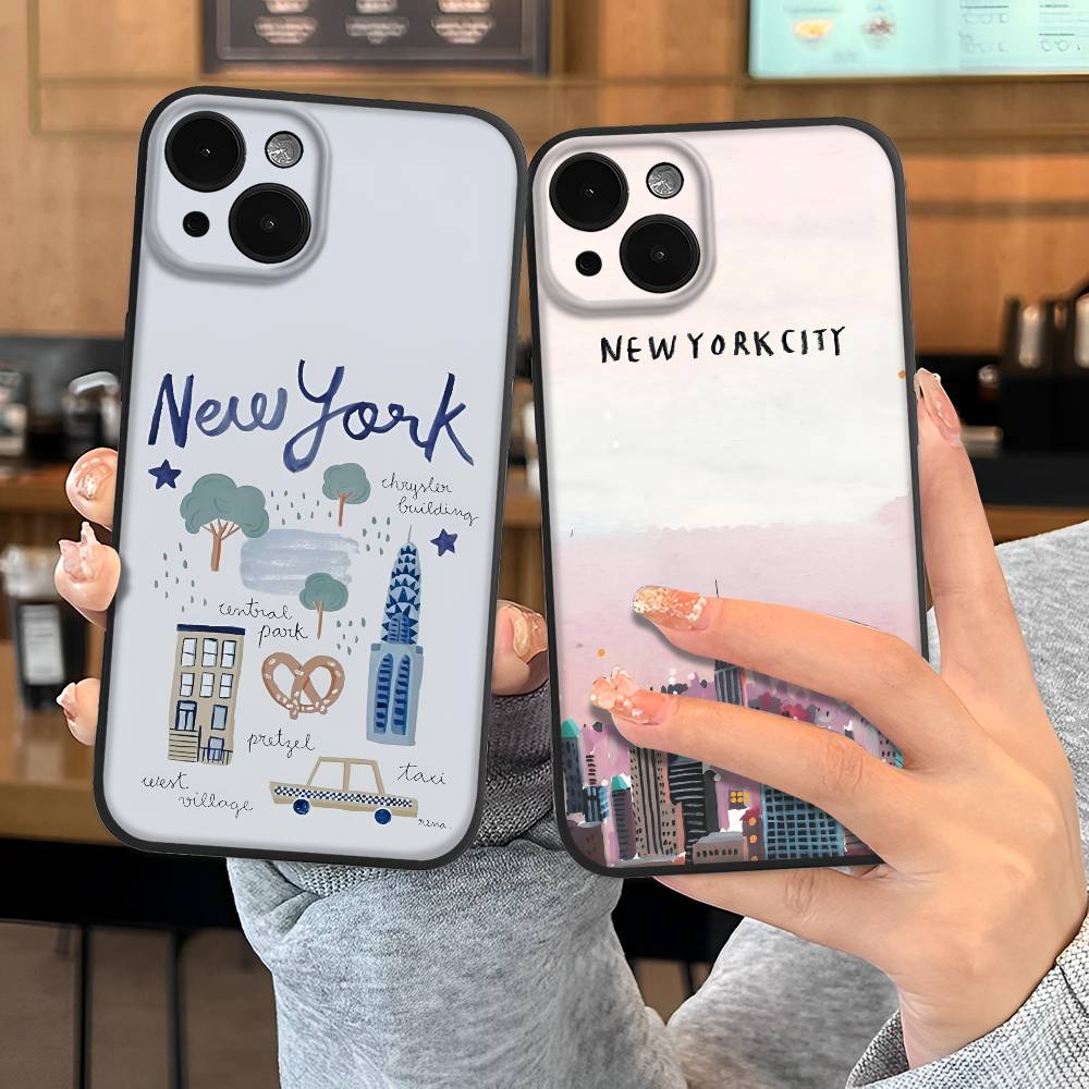 Cartoon New York City Phone Ca - Phone Cases York 评论和价格