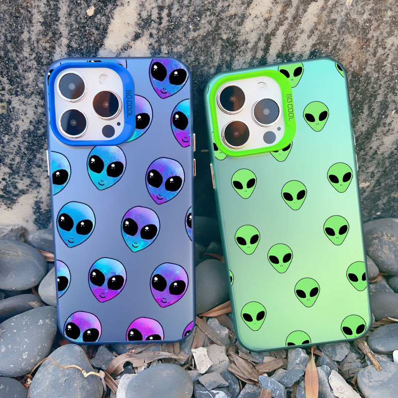 Funny Cartoon Alien Laser Phon - Phone Cases Quirky 评论和价格