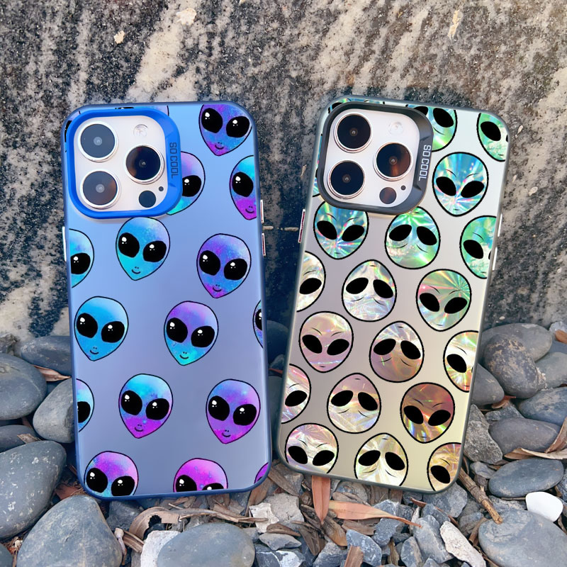 Funny Cartoon Alien Laser Phon - Phone Cases Quirky 评论和价格