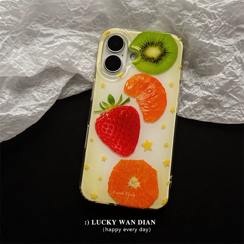 Summer Full Screen Fruits Stra - Phone Cases Orange 评论和价格